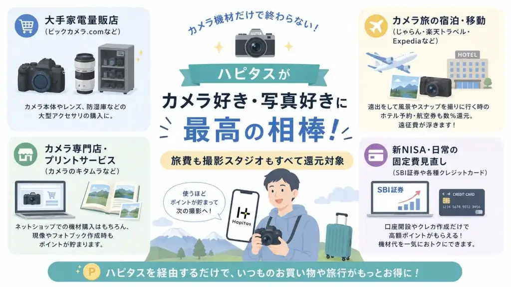 カメラなどの高額商品を買う人にはポイ活サイトがお勧め